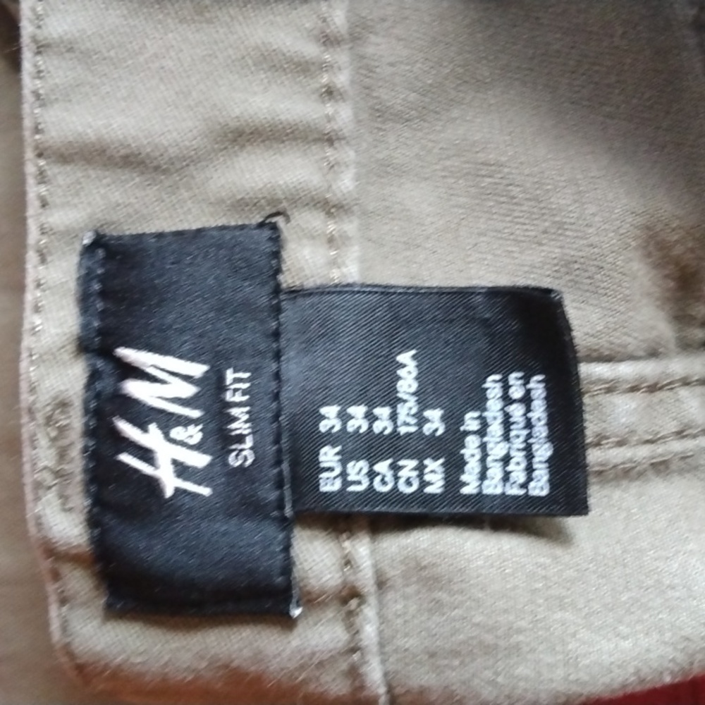 Men's H&M green pants - Picture 3 of 4